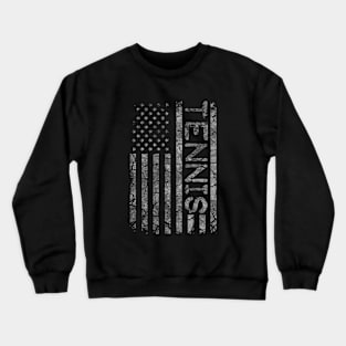 American Flag Tennis Player Coach For Men And Women Vintage Crewneck Sweatshirt